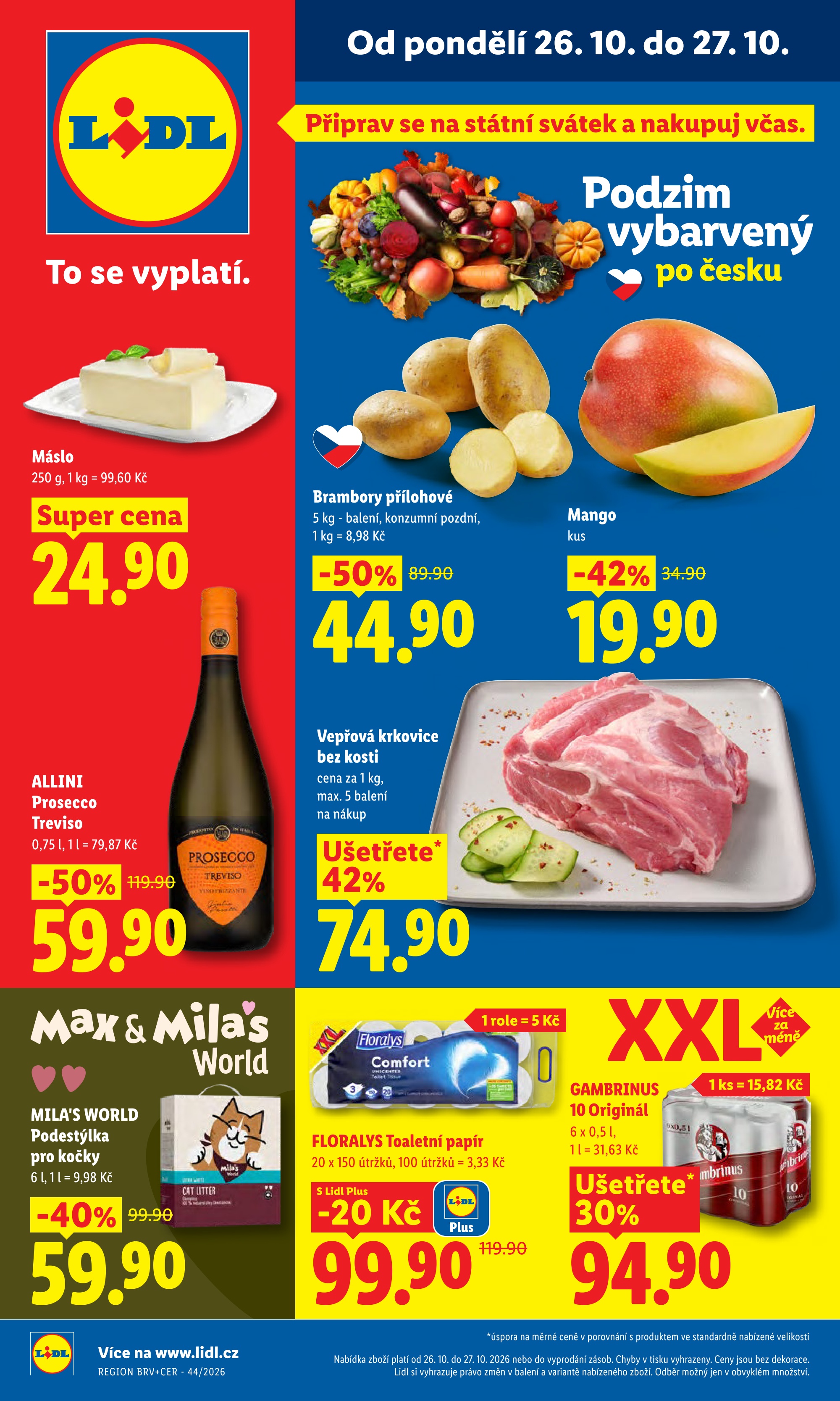 Lidl leták — titulní strana